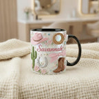 Personalized Cowgirl Mug, Custom Western Cowgirl Coffee Mugs, Pink Cowboy Design, Gift for Her - image 2