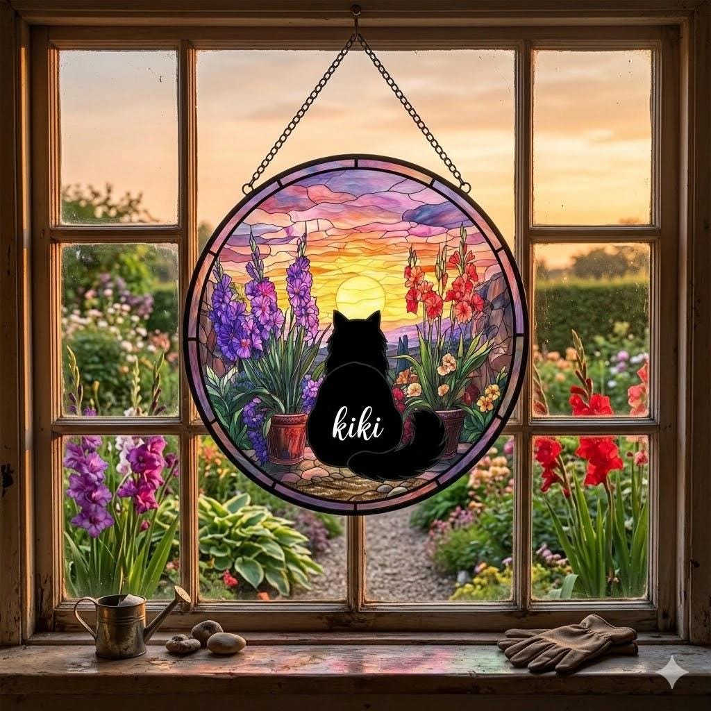 Custom Ragdoll Cat Loss Suncatcher, Custom Pet Memorial Gift, Pet Loss Sympathy Gift, Cat Lover Gift, Pet Remembrance Gift, custom photo - image 2
