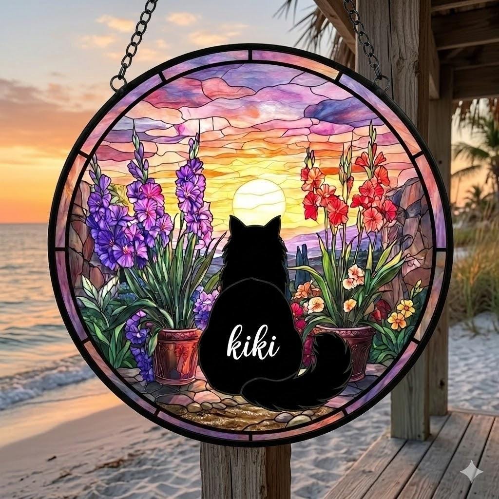 Custom Ragdoll Cat Loss Suncatcher, Custom Pet Memorial Gift, Pet Loss Sympathy Gift, Cat Lover Gift, Pet Remembrance Gift, custom photo - image 5