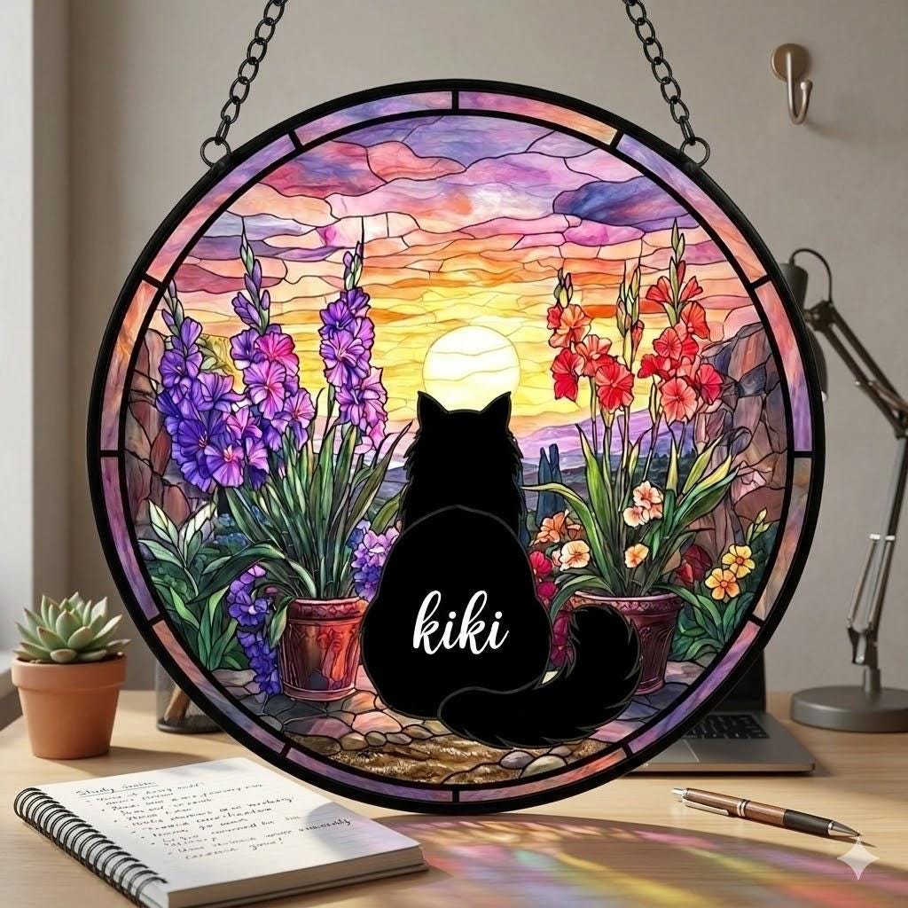 Custom Ragdoll Cat Loss Suncatcher, Custom Pet Memorial Gift, Pet Loss Sympathy Gift, Cat Lover Gift, Pet Remembrance Gift, custom photo - image 4