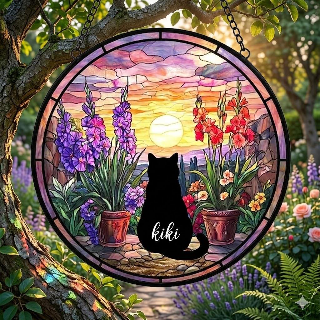 Custom British Shorthair Cat Loss Suncatcher, Pet Memorial Gift, Pet Loss Sympathy Gift, Cat Lover Gift, Pet Remembrance Gift, Custom photo - image 3