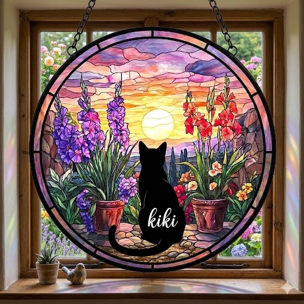 Custom Bengal  Cat Loss Suncatcher, Pet Memorial Gift, Pet Loss Sympathy Gift, Cat Lover Gift, Pet Remembrance Gift, Custom photo
