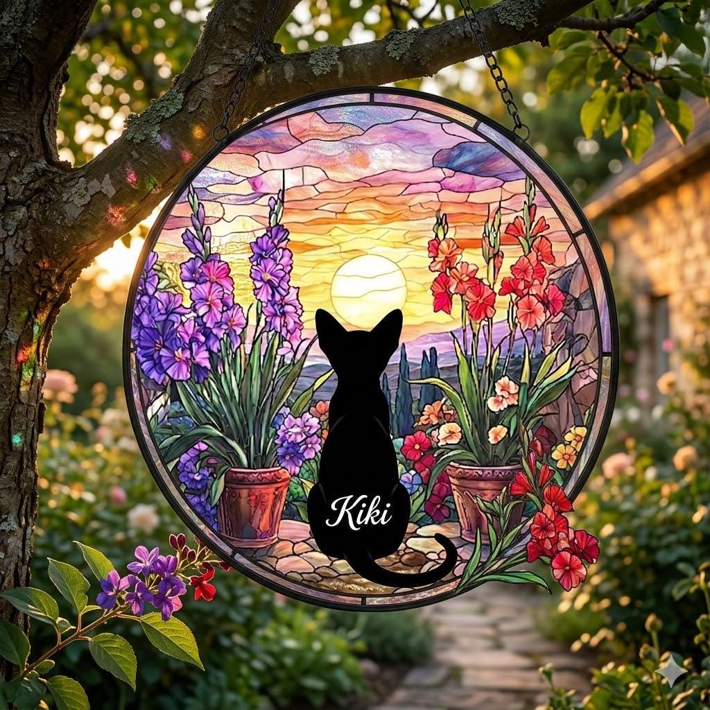 Custom Siamese Cat Loss Suncatcher, Pet Memorial Gift, Pet Loss Sympathy Gift, Cat Lover Gift, Pet Remembrance Gift, Custom photo - image 3