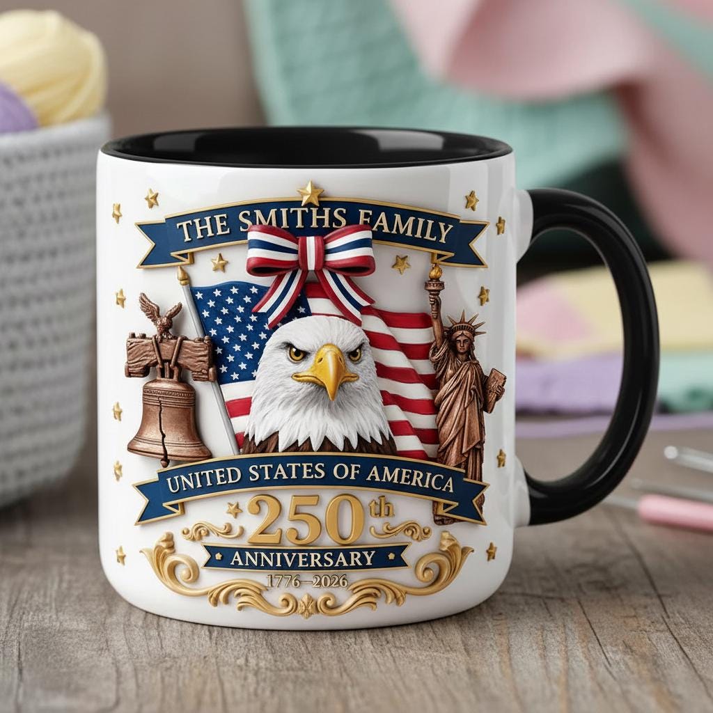 Descendant of a Patriot Mug, Custom Revolutionary War Ancestor Cup, America 250th Anniversary Mug - image 2