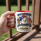 Descendant of a Patriot Mug, Custom Revolutionary War Ancestor Cup, America 250th Anniversary Mug