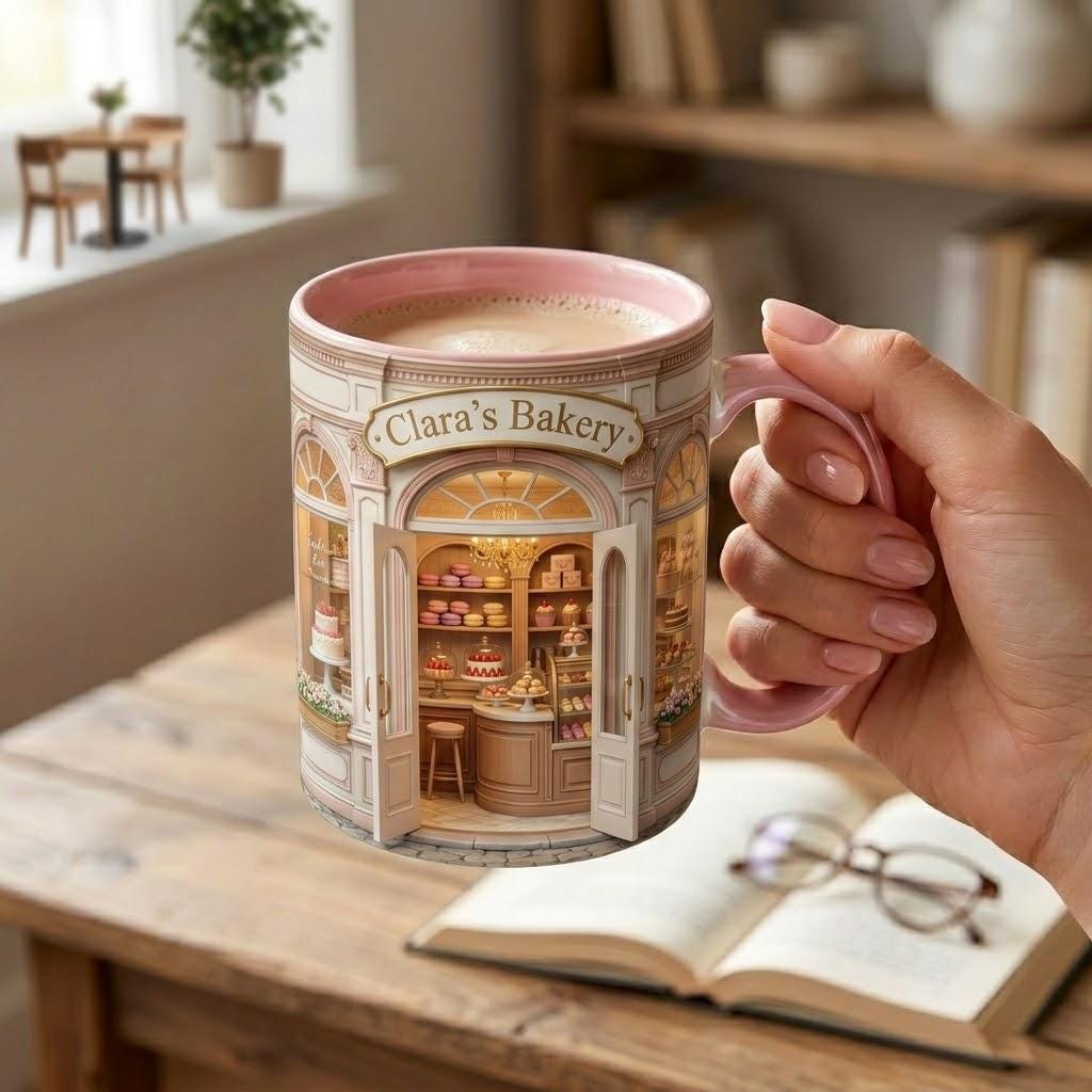 Personalized Baker’s Dream 3D Effect Mug, Bakery Mug, Kitchen Baking Gift For Her - image 3