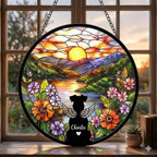 Personalized Miniature Schnauzer Dog   Loss Sympathy Gift, Custom Dog Memorial Suncatcher, Pet Memorial Gift, Loss of Dog Gift, Remembrance