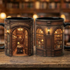 Personalized Bookshop Faux 3D Effect Mug, Custom Name Mug, Book Lover Gift, Owner Book Store - image 2