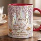 I Am The Tea You Will Be Having Accent Mug, Bookish Tea Lover Mug, Romance Reader Gift, Faux 3D Effect - image 5