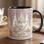 I Am The Tea You Will Be Having Accent Mug, Bookish Tea Lover Mug, Romance Reader Gift, Faux 3D Effect - image 7
