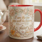 I Am The Tea You Will Be Having Faux 3D Accent Mug, Bookish Tea Lover Mug, Romance Reader Gift - image 5