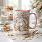 I Am The Tea That You Are Having Accent Mug, Bookish Tea Lover Mug, Romance Reader Gift, Faux 3D Effect - image 2