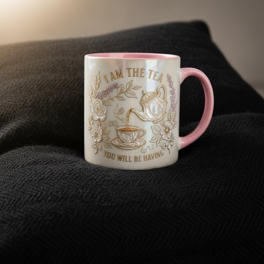 I Am The Tea You Are Having Mug, Drama Tv Series Quote Coffee Mug, Sarcastic British Humor Cup - image 4
