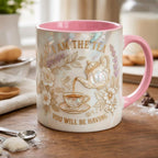 I Am The Tea You Are Having Mug, Drama Tv Series Quote Coffee Mug, Sarcastic British Humor Cup