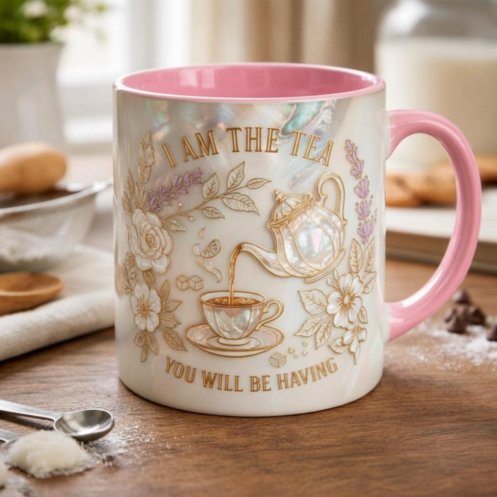 I Am The Tea You Are Having Mug, Drama Tv Series Quote Coffee Mug, Sarcastic British Humor Cup