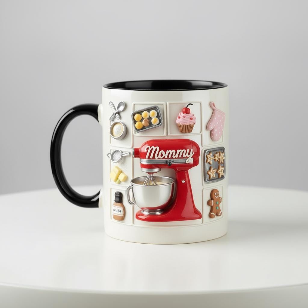 Personalized Baking Mug, Custom Name Cooking Lover Coffee Cup, for Men Women, Mothers Day Gift - image 3