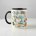 Personalized Baking Mug, Custom Name Cooking Lover Coffee Cup, Mothers Day Gift - image 3