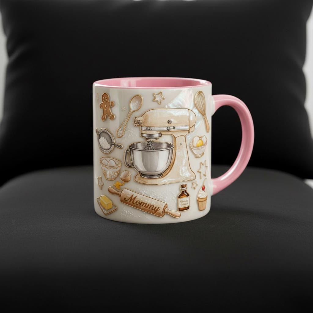 Personalized Baking Mug, Custom Name Cooking Lover Coffee Cup, for Men Women, Mothers Day Gift - image 4