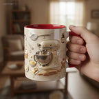Personalized Baking Mug, Custom Name Cooking Lover Coffee Cup, for Men Women, Mothers Day Gift - image 3
