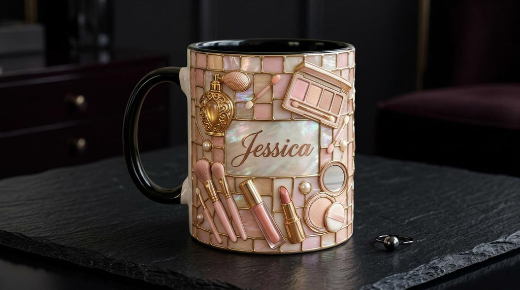Custom Makeup Lover Mug, Personalized Beauty Salon Cup, Makeup Artist, Mothers Day Gift - image 4