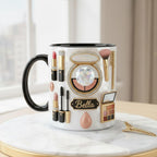 Custom Makeup Lover Mug, Personalized Beauty Lover Cup, Makeup Artist Gift, Mothers Day Gift