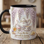 I Am The Tea That You Are Having Faux 3D Accent Mug, Bookish Tea Lover Gift, Romance Reader Accent Mug, BookTok Cup - image 5