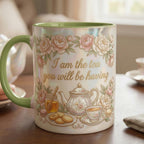 I Am The Tea That You Are Having Accent Mug, Bookish Tea Lover Gift, Romance Reader Accent Mug, Faux 3D Effect - image 7