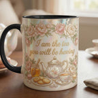 I Am The Tea That You Are Having Accent Mug, Bookish Tea Lover Gift, Romance Reader Accent Mug, Faux 3D Effect - image 8