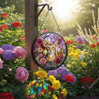Personalized Oriental Shorthair Cat Portrait Stained Glass Suncatcher, Custom Pet Memorial Stained Glass Photo Suncatcher, Cat Loss Keepsake - image 4