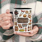 Personalized BBQ Mug, Custom Name Grilling Lover Coffee Cup, Gift for Men Women