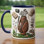 Custom Name Golf Faux 3D Accent Mug, Golf Accent Mug, Golf Lover Coffee Cup, Father's Day Gift For Dad Grandpa - image 4