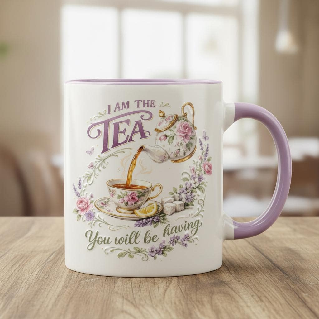 I Am The Tea You Are Having Mug, Period Drama Funny Meme Coffee Mug, Sarcastic British Humor Cup