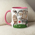 Personalized Golf Lover Mug, Custom Golfer Coffee Mug, Sports Gift for Him Her - image 2