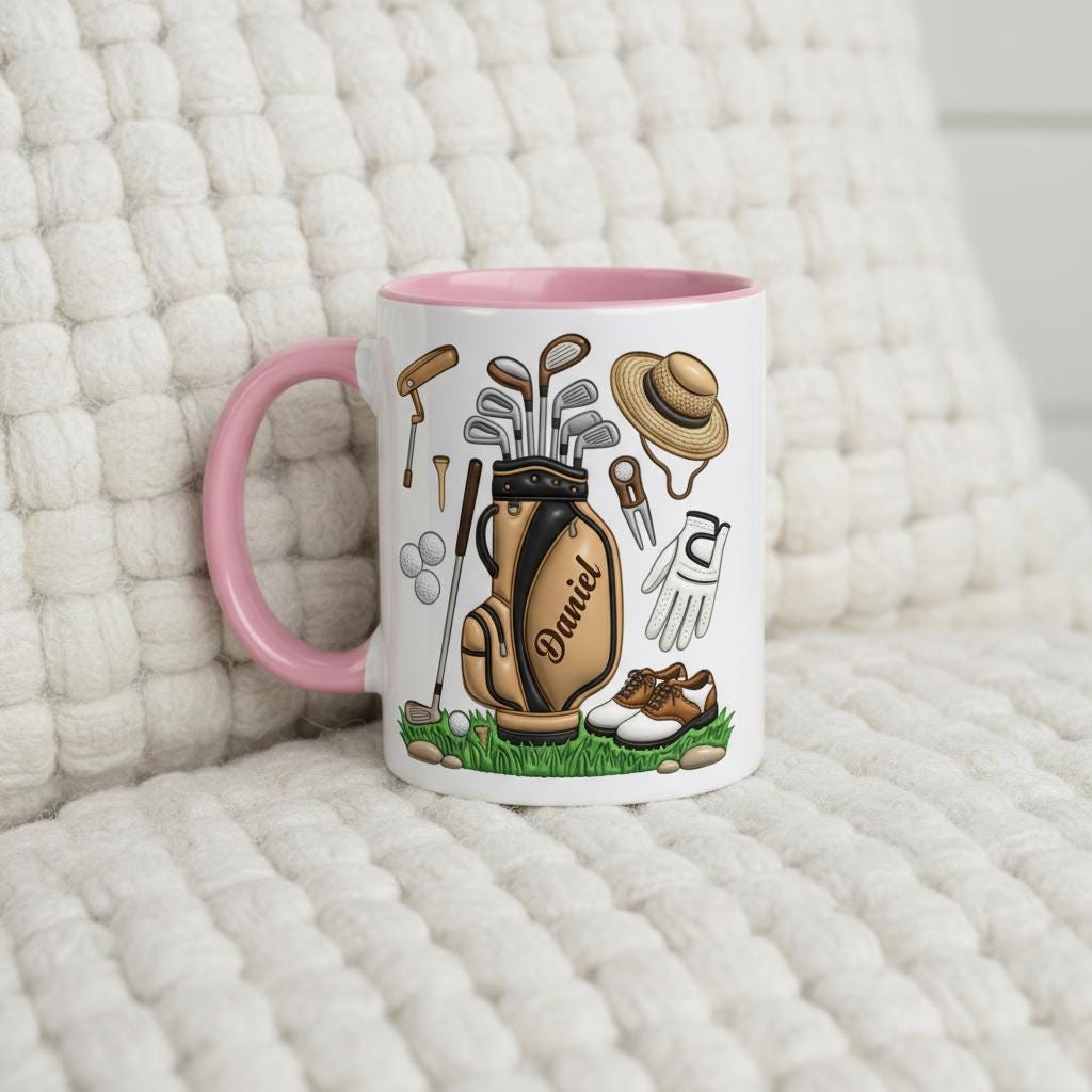 Personalized Golf Lover Mug, Custom Golfer Coffee Mug, Sports Gift for Him Her - image 5
