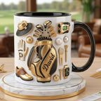 Personalized Golf Lover Mug, Custom Golfer Coffee Mug, Sports Gift for Him Her