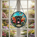 Custom Cane Corso  dog  Portrait Stained Glass Suncatcher, Stained Glass Dog Memorial, Custom Dog Portrait from Photo, Sympathy Gifts - image 4