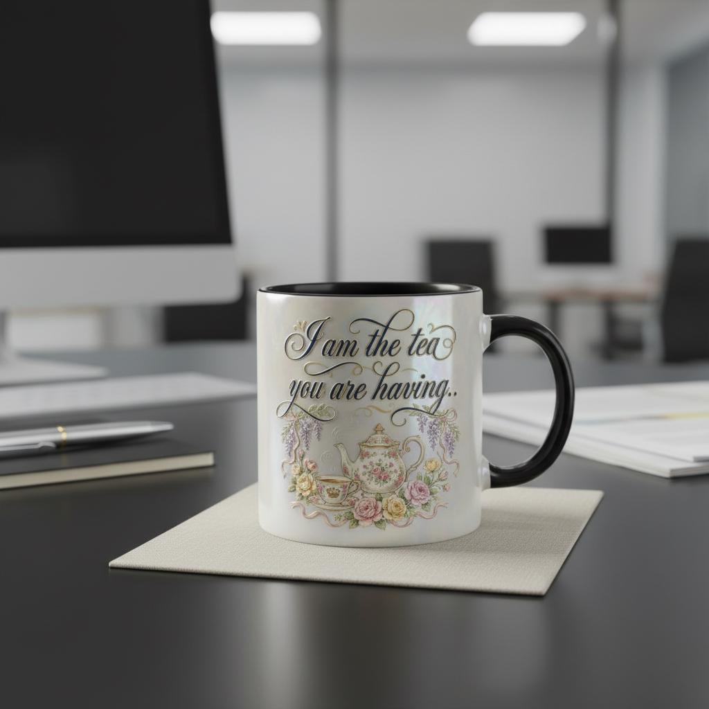 I Am The Tea You Will Be Having Mug, Bookish Romance Reader Accent Cup, Gift For Book Lover - image 2