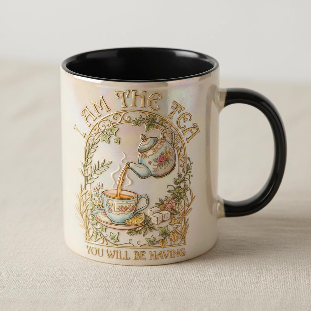 I Am The Tea You Will Be Having Mug, Bookish Romance Reader Accent Cup, Gift For Book Lover