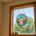 Custom Siberian Husky  dog Portrait Stained Glass Suncatcher, Stained Glass Dog Memorial, Custom Dog Portrait from Photo, Sympathy Gifts - image 5