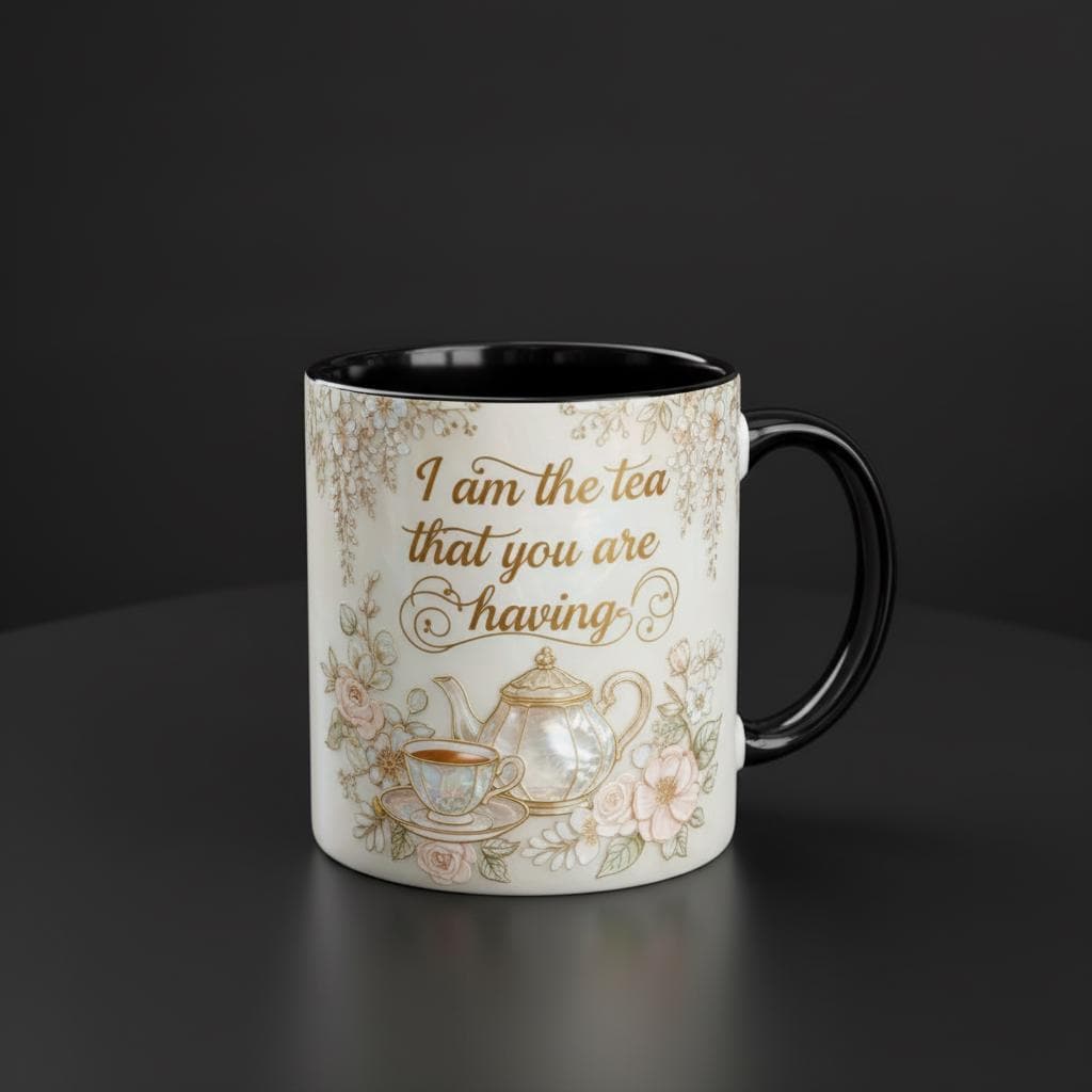 I Am The Tea You Will Be Having Mug, Bookish Romance Reader Accent Cup, Gift For Book Lover - image 3