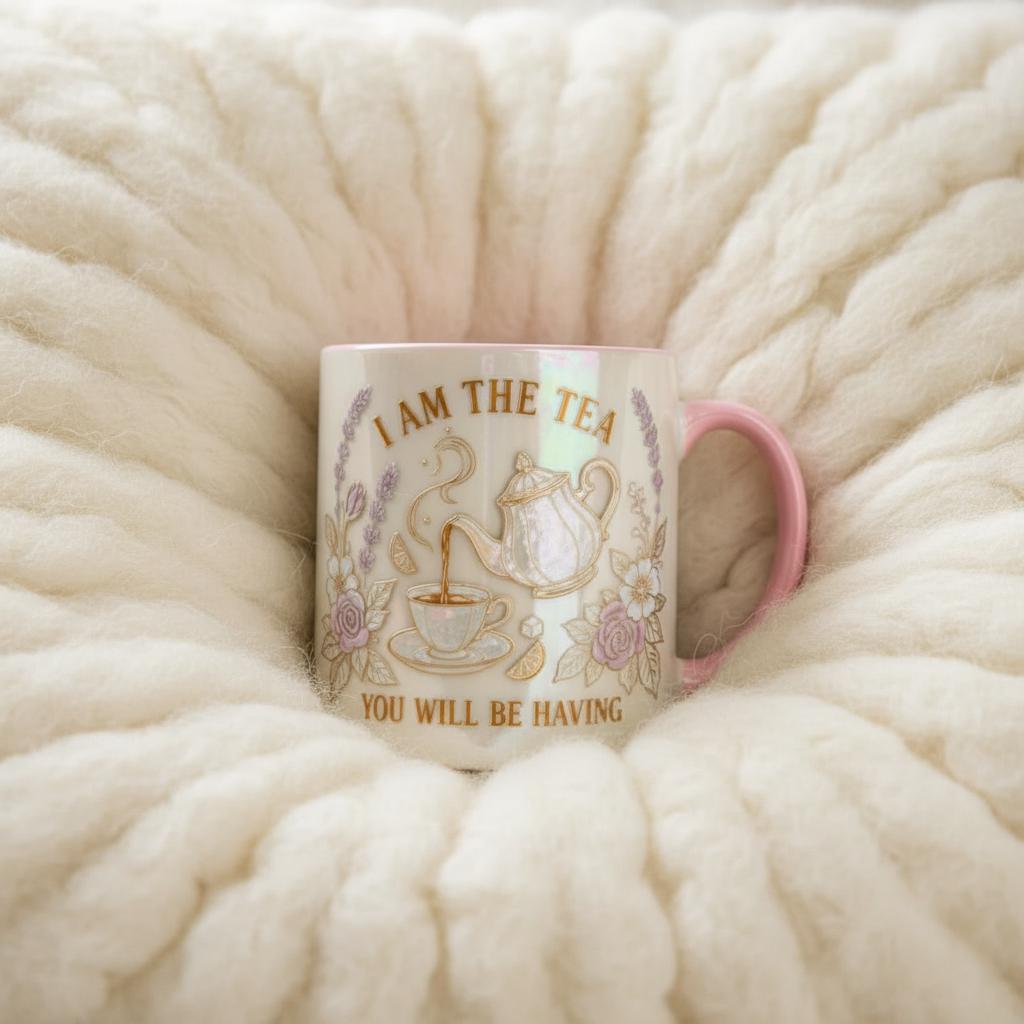 I Am The Tea You Will Be Having Mug, Bookish Romance Reader Accent Cup, Gift For Book Lover - image 2