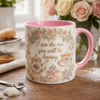I Am The Tea You Will Be Having Mug, Bookish Romance Reader Accent Cup, Gift For Book Lover