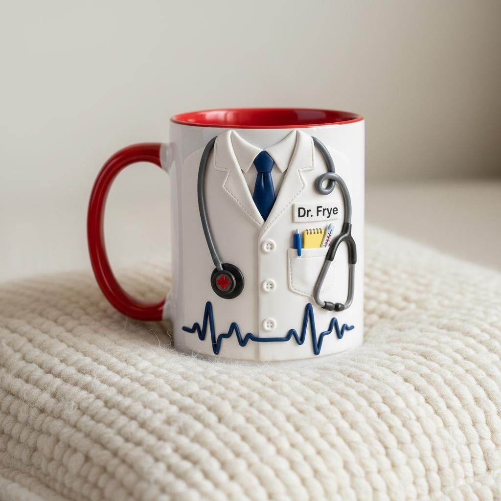Custom Doctor Mug, Personalized Medical Gift, Mom/Dad Appreciation Coffee Cup, Nurse & Physician Mugs - image 3