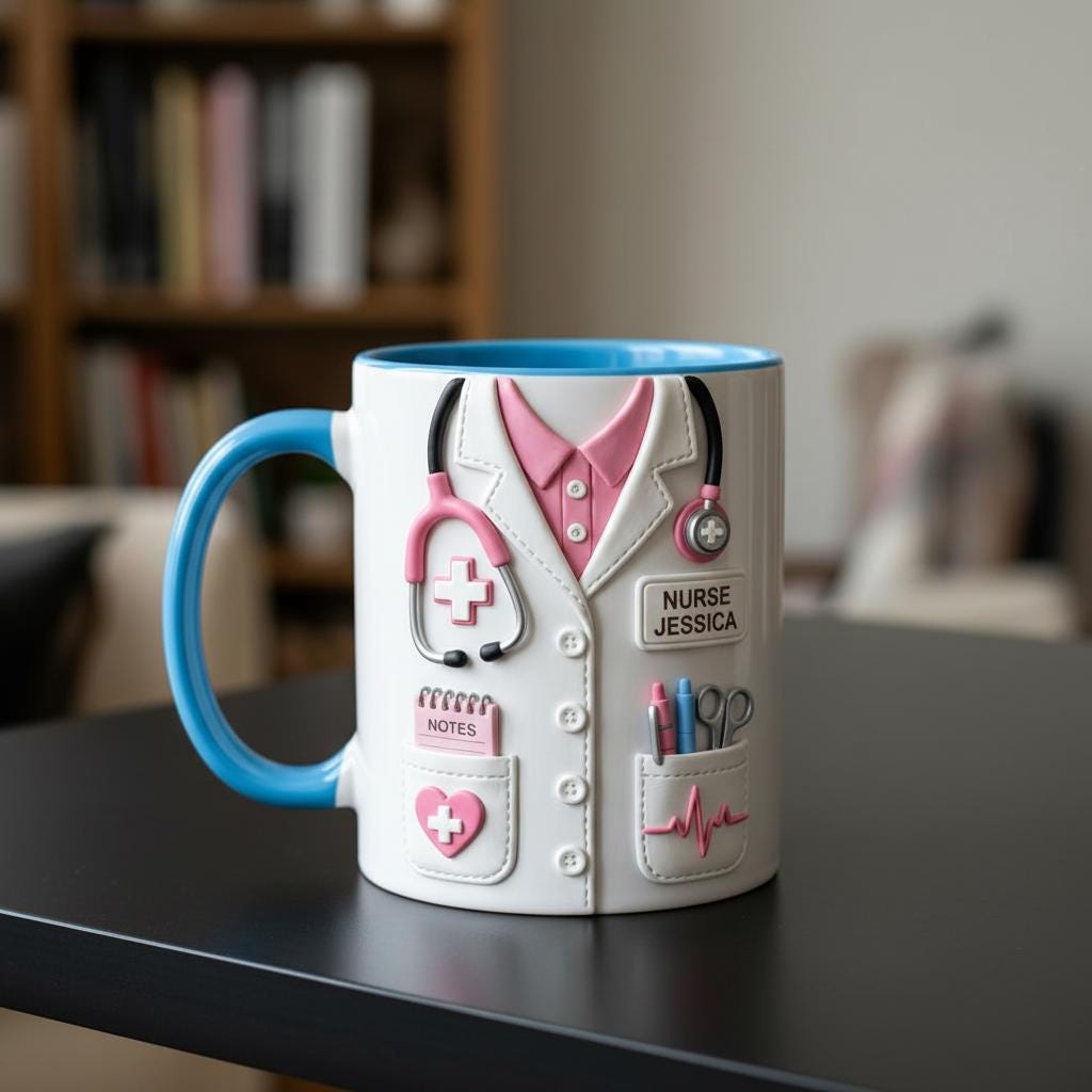 Custom Name Doctor Mug, Personalized Medical Gift, Mom/Dad Appreciation Coffee Cup, Nurse & Physician Mugs - image 4