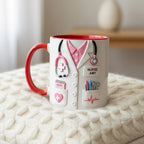 Custom Name Doctor Mug, Personalized Medical Gift, Mom/Dad Appreciation Coffee Cup, Nurse & Physician Mugs - image 2