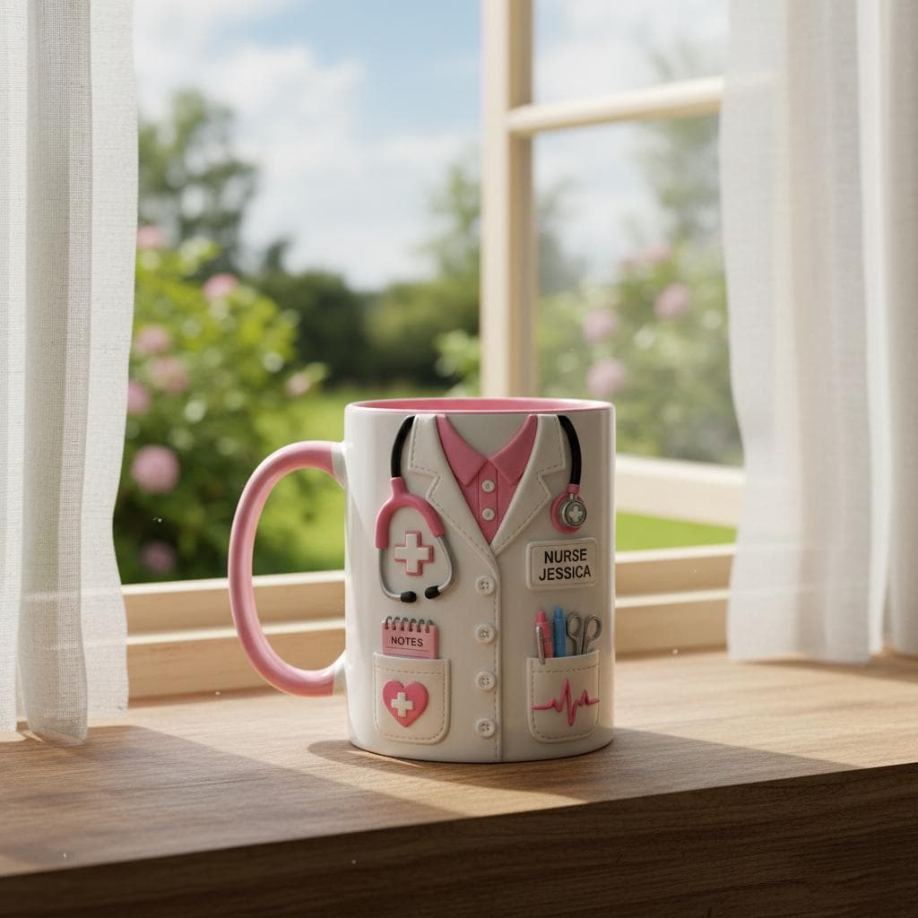 Custom Name Doctor Mug, Personalized Medical Gift, Mom/Dad Appreciation Coffee Cup, Nurse & Physician Mugs - image 3