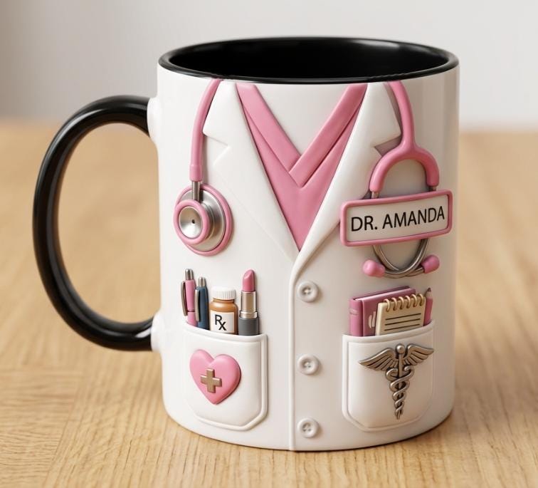 Custom Doctor Mug, Personalized Medical Gift, Mom/Dad Appreciation Coffee Cup, Nurse & Physician Mugs