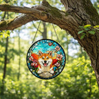 Custom Shiba Inu Dog Portrait Stained Glass Suncatcher, Stained Glass Dog Memorial, Custom Dog Portrait from Photo, Sympathy Gifts - image 4
