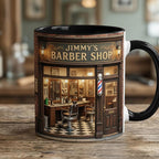 Custom Name Hair Salon Faux 3D Effect Mug, Hair Stylist Mug, Gift For Him - image 2