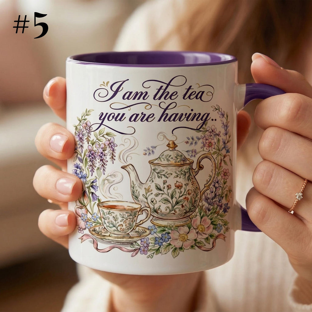 I Am The Tea That You Are Having Faux 3D Mug, Bookish Tea Lover Gift, Romance Reader Accent Mug, BookTok Cup - image 7